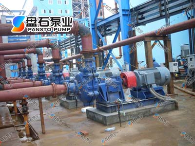 電廠工礦渣漿泵使用現(xiàn)場(圖1)